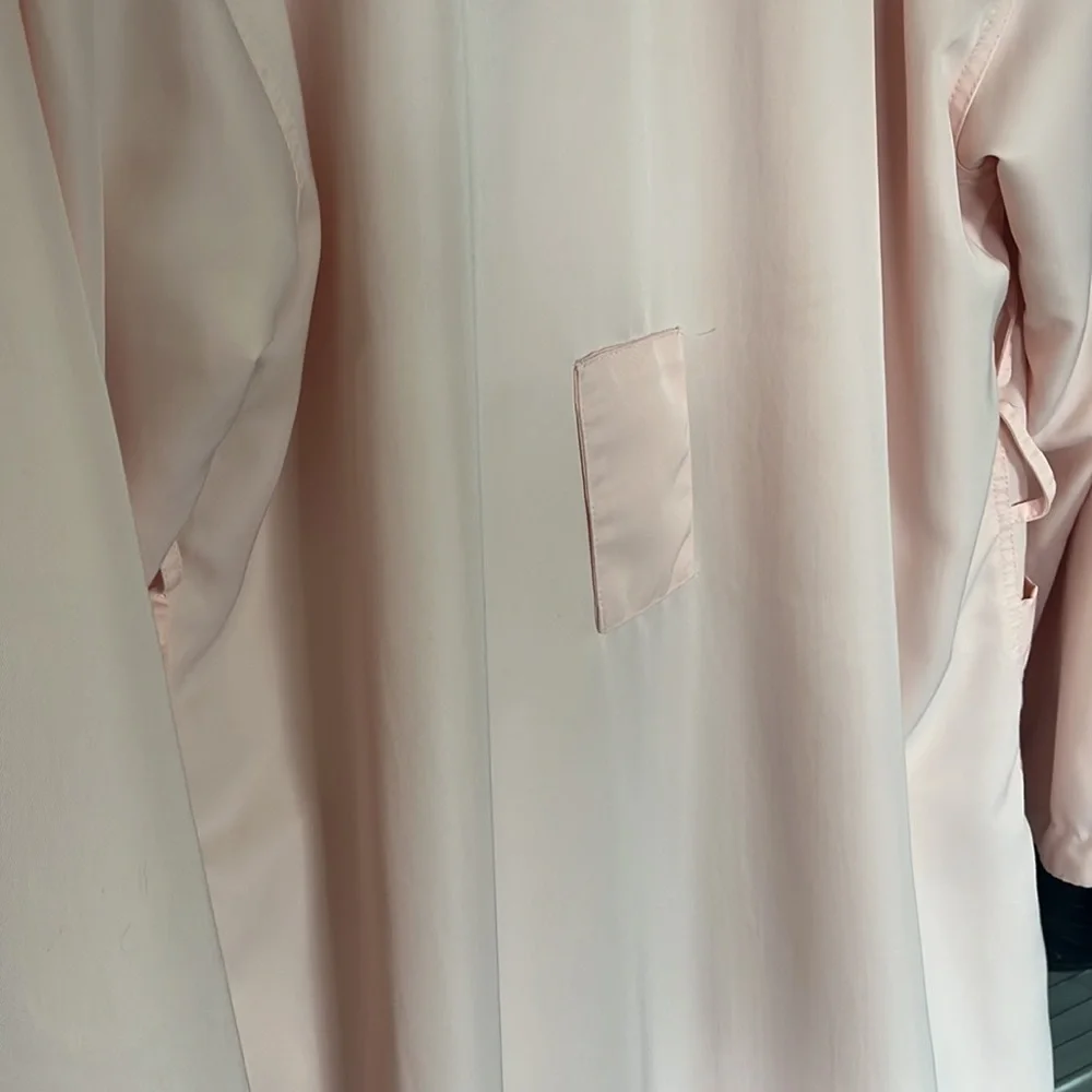 Classic Long Shawl Collar Robe - Peach color Sz M - Picture 9 of 16